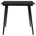 Mobilier à dîner d'extérieur 5 pcs Corde en coton et acier Noir - Photo n°3