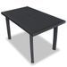 Mobilier à dîner d'extérieur 5 pcs Plastique Anthracite - Photo n°3