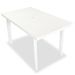 Mobilier à dîner d'extérieur 5 pcs Plastique Blanc 2 - Photo n°3