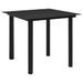 Mobilier à dîner d'extérieur 5 pcs Rotin PVC Noir 2 - Photo n°2