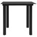 Mobilier à dîner d'extérieur 5 pcs Rotin PVC Noir 2 - Photo n°3