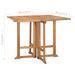 Mobilier à dîner d'extérieur pliable 5 pcs Bois solide de teck 4 - Photo n°11