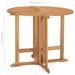 Mobilier à dîner d'extérieur pliable 5 pcs Bois solide de teck - Photo n°11