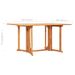 Mobilier à dîner d'extérieur pliable 7 pcs Bois solide de teck 9 - Photo n°11