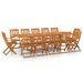 Mobilier à dîner de jardin 13 pcs Bois d'acacia massif - Photo n°1