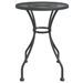 Mobilier à dîner de jardin 3 pcs Maille Métal Anthracite 3 - Photo n°5