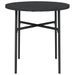 Mobilier à dîner de jardin 3 pcs Résine tressée Noir - Photo n°6