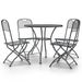 Mobilier à dîner de jardin 5 pcs Maille Métal Anthracite 5 - Photo n°1