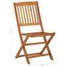 Mobilier à dîner de jardin pliable 3 pcs Bois d'acacia solide 2 - Photo n°12