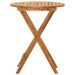 Mobilier à dîner de jardin pliable 3 pcs Bois d'acacia solide 5 - Photo n°3