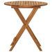 Mobilier à dîner de jardin pliable 3 pcs Bois d'acacia solide 3 - Photo n°3