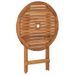 Mobilier à dîner de jardin pliable 3 pcs Bois d'acacia solide 3 - Photo n°4