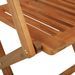 Mobilier à dîner de jardin pliable 3 pcs Bois d'acacia solide 4 - Photo n°10