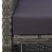 Mobilier à dîner extérieur 13pcs coussins Poly rotin Anthracite - Photo n°10