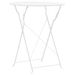 Mobilier de bistro 3 pcs Acier Blanc - Photo n°2