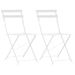 Mobilier de bistro 3 pcs Acier Blanc - Photo n°4