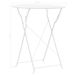 Mobilier de bistro 3 pcs Acier Blanc - Photo n°8