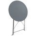 Mobilier de bistro 3 pcs Acier Gris - Photo n°2