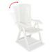 Mobilier de bistro 3 pcs Plastique Blanc 2 - Photo n°5