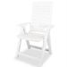 Mobilier de bistro 3 pcs Plastique Blanc 2 - Photo n°6