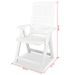 Mobilier de bistro 3 pcs Plastique Blanc 2 - Photo n°11