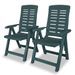 Mobilier de bistro 3 pcs Plastique Vert 2 - Photo n°5