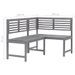 Mobilier de bistro 4 pcs Bois d'acacia solide Gris - Photo n°11