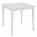 Mobilier de salle à manger 3 pcs MDF Blanc 2 - Photo n°5