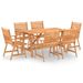 Mobilier de salle à manger de jardin 7 pcs Bois d'acacia solide 2 - Photo n°1