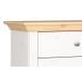 MONACO Ensemble meubles d'entrée Banc 3 tiroirs + Panneau mural avec 4 pateres + Tablette et miroir - Pin massif Blanc - Photo n°5