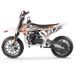 Moto cross pocket 50cc 2 Temps 10/10 blanc et orange - Photo n°2