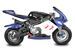 Moto de course électrique GP 800W Racing bleu - Photo n°3