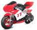 Moto de course PS77 49cc rouge - Photo n°1
