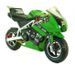 Moto pocket piste Racing 50cc vert - Photo n°1