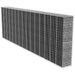 Mur en gabion avec couvercle Acier galvanisé 600x50x200 cm - Photo n°1