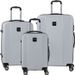 MURANO Ensemble de 3 valises 55/65/75cm avec 8 roues Argent - Photo n°1