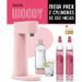 MYSODA P2C-WD002F-LP - Pack Machine a eau pétillante Woody Pink - 1 bouteille 1L de gazéification + 2 cyclindres de CO2 60L inclus - Photo n°5