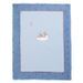 NATTOU Plaid Jim & Bob - 100% polyester - 75 x 100 cm - Bleu - Photo n°1