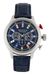 Nautica Nct 16 Flags-chrono Flags - Sea - Water Fun Nai16520g - Br Slv Case - Navy Dial W/ Flags - Chronograph - Navy Leather Strap - 44 Mm - Photo n°1