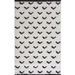 NAZAR Tapis de salon Shaggy longues meches style Berbere - 120 x 160 cm - Blanc et creme - Photo n°1