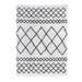 NEW ASMA Tapis de salon Shaggy - Style berbere - 150 x 220 cm - Blanc - Photo n°1