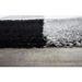 NORA Tapis de salon shaggy - 160 x 230 cm - Noir a carreaux - Photo n°5