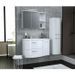 Meuble de Salle de bain simple vasque L 90cm - Blanc brillant - Photo n°6