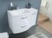 Meuble de Salle de bain simple vasque L 90cm - Blanc brillant - Photo n°4