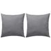 Oreiller d'extérieur 2 pcs 60 x 60 cm Gris - Photo n°1