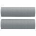 Oreillers décoratifs 2 pcs Gris clair Ø15x50 cm Tissu - Photo n°2