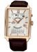 Orient Automatic Multi Year Calendar Gent S/s Pvd Rose Gold Mineral Glass Leather Strap Wr 50mt FEUAG001W - Photo n°1
