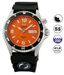 Orient Mako Ray Orange Sub 200m. Automatic - Gent - S/s Case - Rubber Strap - Day / Date - 41.5mm FEM65004MW - Photo n°1