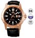 Orient Sporty Quartz -3h- Sport- Rose Gold- Black Leather Strap - 42mm FUNE9001B0 - Photo n°1