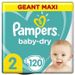 Pampers Baby-Dry Taille 2, 120 Couches - Photo n°1